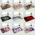 thumbnail image 2 of Kitchen Carpet Entrance Doormat Hallway Balcony Floor Mat Landscape Flowers Pattern Bathroom Non-Slip Water Absorption Rug, 2 of 5