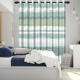 thumbnail image 3 of Nanqianyi Blackout Curtains for Bedroom 42" x 84", Grey Green Stripe Room Darkening Window Curtains Thermal Insulated Grommet Drapes for Living Room 2 Panels, 3 of 8