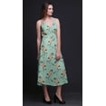 thumbnail image 5 of Bimba Robe à Imprimé Floral pour Femmes Bretelles Spaghetti Col en V Midi Tenue de Plage-TTTG, 5 of 5