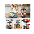 thumbnail image 3 of Estante Circular Ajustable Giratorio De Cocina Con 3 Niveles Xtellar negro, 3 of 4
