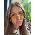 thumbnail image 3 of FEISEDY Retro Dripping Cloud Shaped Tassel Sunglasses Rimless Women Funny Party Disco Eyewear B2834, 3 of 16