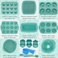thumbnail image 2 of 39 Piece Silicone Bakeware Set, Nonstick Baking Pans for Cakes, Donuts, Muffins and More, 2 of 8