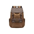 thumbnail image 2 of Minnieouse impermeable de lona para hombre con correas cómodas y grande para hombre de amplia aplicación Mochilas café, 2 of 6