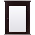 thumbnail image 5 of Topbuy Bathroom Wall Mounted Cupboard Mirrored Storage Cabinet w/ Adjustable Shelf Brown, 5 of 9