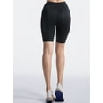 thumbnail image 3 of Women's 10" / 11" High Waist Workout Biker Compression Yoga Shorts (S, BLACK+POCKET), 3 of 5