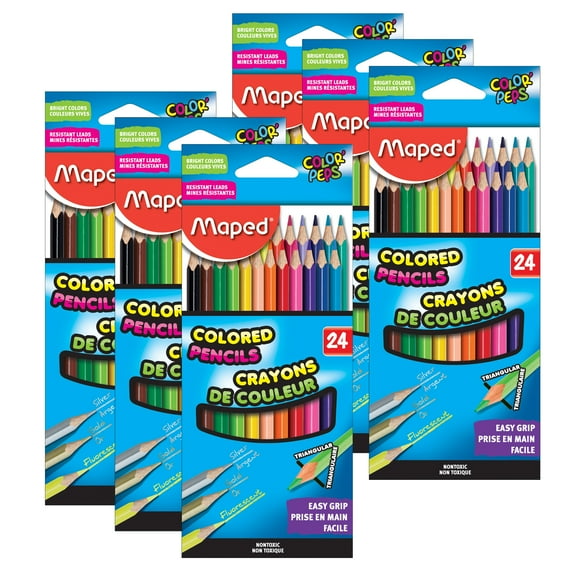Maped Triangular Colored Pencils (144 Count)