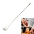 thumbnail image 5 of HONMEET Stainless Steel Cocktail Bar Spoon with Twisted Handle, Professional Mixology Stirrer for Home and Bar Use, 5 of 9