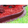 thumbnail image 1 of Eco Border 3" x 48" Red Rubber No Dig Landscape Garden Border Edging (Pack 6), 1 of 6
