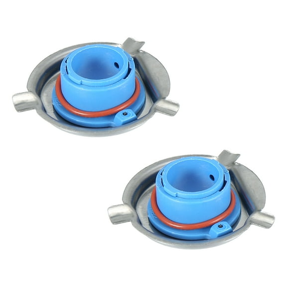 2pcs H4 LED Headlight Adapter Base Bulb Sockets Retainer Holder Universal for Car Auto Blue