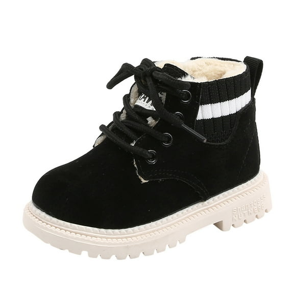 Girls' Boots Baby Boy Shoes, Toddler Infant Kids Baby Girls Boys Warm Boots Lace Up Shoes Short Ankle Booties Save Big