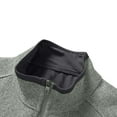 thumbnail image 5 of Men's 1/4 Zip Fleece Sweatshirt Turtleneck Quarter Zip Jumper Knitted Golf Sweaters Warm Thermal Sweatshirts Long Sleeve Pullover Top Classic Sportswear Athletic Shirts, 5 of 6