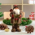thumbnail image 4 of Snowman Ornamentos Colecciones, Colgante de decoración de árboles de Navidad, Decoraciones de estatuas de Navidad, Pieza central de mes Piel marrón de 45 cm Yotijar Figuras de Santa Claus, 4 of 7