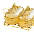 thumbnail image 6 of TISHITA Dried Fruit Plate Divided Serving Dishes,Nordic, Candy Nuts Dish Appetizer Plate for Living Room,Kitchen, Wedding Dried Fruit Gold M, 6 of 8