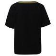 thumbnail image 4 of Gibobby Camisetas Mujer Baratas Manga Corta Camisa manga corta para mujer Camiseta corta con estampado floral Cauasl verano con cuello redondo sólido(Negro,M), 4 of 5