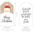 thumbnail image 4 of Koyal Wholesale Christmas Gift Tags Merry Christmas Happy Snowman Santa Hat 60-Pack, 4 of 4