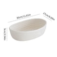 thumbnail image 2 of 1-Piece 100% Natural Cotton Rope Baskets Key Tray, Bowl for Entryway, Jewelry Remote Fruits Desk Home Decor Shallow Catchall Baskets, 2 of 8