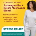 thumbnail image 3 of Nature Made Ashwagandha KSM 66 + Reishi Mushroom Capsules for Stress Relief, 60 Count, 3 of 9