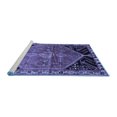 thumbnail image 2 of Ahgly Company Machine Washable Indoor Round Persian Blue Traditional Area Rugs, 4' Round, 2 of 4