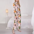 thumbnail image 3 of Lsque Cartoon Halloween Pattern Long Sleeve Pajama Set for Women - Soft 2-Piece Sleepwear and Loungewear Set with Pockets, Comfy Nightwear-Small, 3 of 7