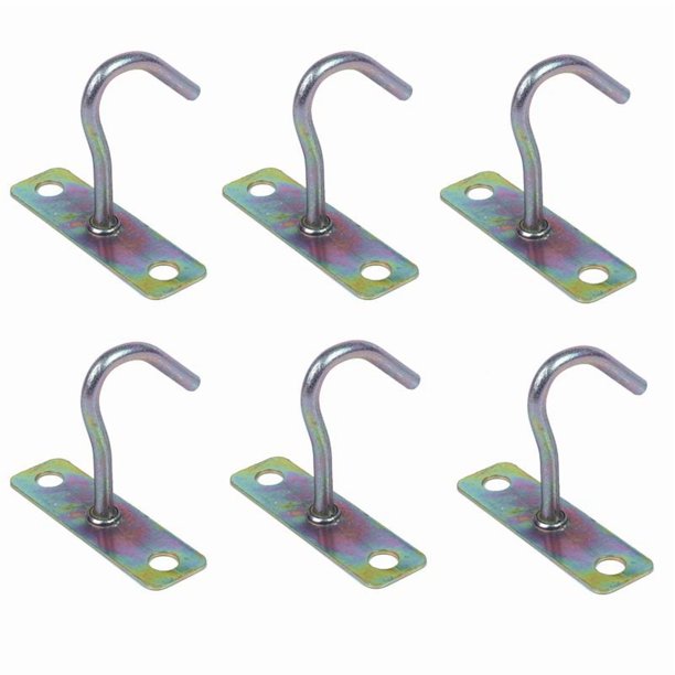 6X Accesorio de Ventilador de Metal En Forma de J Montaje En Techo Gancho Gancho 80 mm