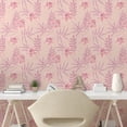 thumbnail image 2 of Ambesonne Floral Peel & Stick Wallpaper for Home, Pastel and Gentle Flowers, 13"x36", Peach Dried Rose and Coral, 2 of 5