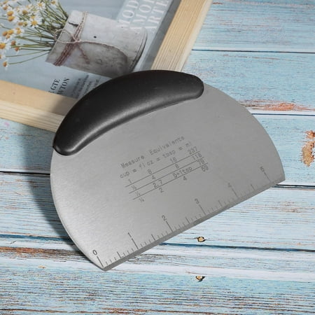 

Scale Scraper 6.3x4.7in Pastry Scraper Dough Cutter Bread Shop Kitchen For Home Black