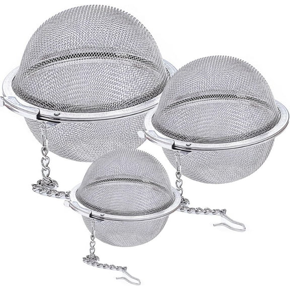 Stainless Steel Mesh Tea Ball, Extra Fine Mesh Tea Infuser for Loose Leaf Tea, Tea Strainers Tea Infuser Strainer Filters for Tea 3piece set