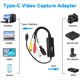 thumbnail image 3 of 2X Convertidor AV A USB C Adaptador de Tarjeta de Captura de Vídeo 1 Canal AV NTSC PAL Video S Video/Convertidor Compuesto A USB, 3 of 5