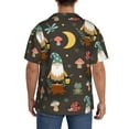 thumbnail image 5 of KLL Gnome Insect Frog Print Men's Shirt Short Sleeve Button Down Summer Cuba Beach Shirts- X-Large, 5 of 7