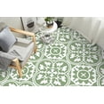 thumbnail image 5 of DEWOO 10PCS 12" x 12" Peel and Stick Floor Tiles, Vintage Floral Removable Self Adhesive Vinyl Flooring Stickers, Renter Friendly DIY Tile for Kitchen Entryway Bathroom Living Room, 5 of 5