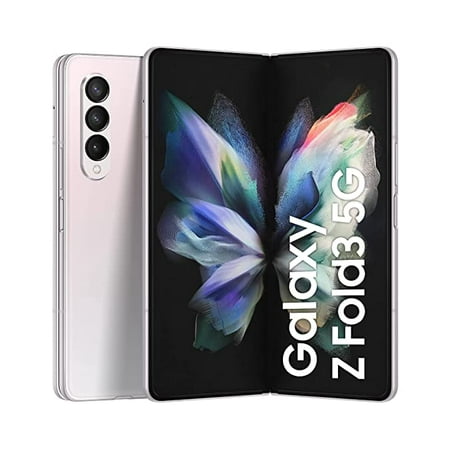 SAMSUNG Galaxy Z Fold 3 5G SM-F926U Factory Unlocked 256GB Storage, Phantom Silver - Very Good (Used)