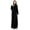 Black, variant on Womens Zip Up Fleece Robe Warm Loose Flannel Fleece Bathrobe Plush Zipper Lounger Robe for Ladies