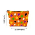 thumbnail image 3 of Halloween Themed Storage Pouch Exclusive Print Polyester Blend Wrinkle Resistant Wipe Clean for Makeup Brush Lipstick Stationery Pen Case Charger Cable Organizer Travel, 3 of 7