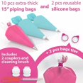 thumbnail image 3 of 52-piece Cake Decorating mouth Cream Decorating device TPU Decorating bag Decorating tool set, 3 of 5