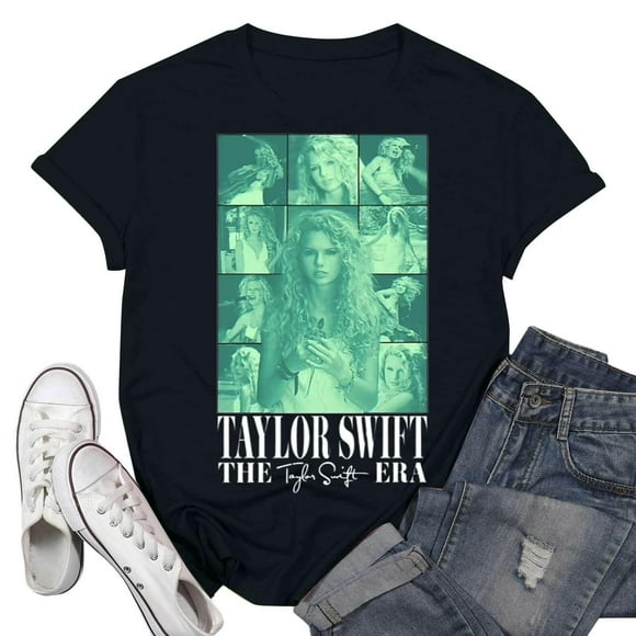 TayIor ERAS Sw1ft Women's Novelty Shirts, Lover Soft Short Sleeves Casual Music T-Shirt, Creative Valentine's day Gifts for TayIor Fans, Womens Shirts Streetwear TKFASHION Mint Green M
