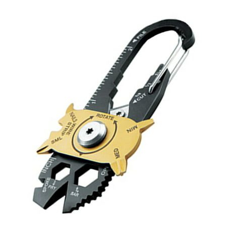 CHLTRA Portable EDC Gadget Mini Utility FIXR 20 in1 Pocket Multi Tool Keychain Key Ring (Ruler in (Best Pocket Multi Tool)