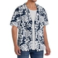 thumbnail image 2 of Gukieu Hawaiian Style Print Men's Short-sleeved Shirts, Button-down Pocket Shirts, T-shirts, Beach Vacation Travel Summer Clothing-X-Large, 2 of 5