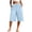 Light Blue, variant on Womens Linen Blend Drawstring Elastic Waist Culotte Pants with Side Pockets Loose Fit Casual Cropped Wide Leg Trousers Lightweight Breathable Capri Pants