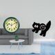 thumbnail image 2 of Reloj De Pared Acrílico Verde Melódico, Adorno Para Dormitorio, Estudio, Cocina, Sala De Estar, Regalo De Inauguración De La Casa, Fácil De Leer, Sin Tictac., 2 of 8