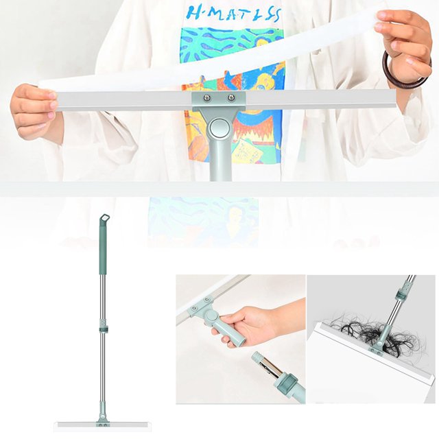 Flexible Locking Silicone Floor Squeegee With And Bathroom Wiper