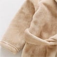 thumbnail image 7 of LYMAYTER Girls Boys Flannel Robe Girls Hooded Bathrobe Toddlers Soft Fuzzy Pajamas for Kids 1-12Y, 7 of 7