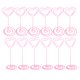 thumbnail image 3 of Apuakthei 12 clips para tarjetas de visita, suministros de oficina, soporte para mensajes con base, clip de corazones rosas, 3 of 8