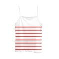 thumbnail image 5 of ZQUUVOU Tank Top For Women Spaghetti Stripe Printed Round Neck Sleeveless Camisole Summer Tank (Red,L), 5 of 6