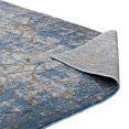thumbnail image 6 of Modway Minu 5' x 8' Floral Lattice Area Rug in Blue and Gray, 6 of 8