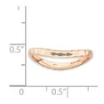 thumbnail image 4 of 925 Sterling Silver Stackable Expressions Polished Pink-plate Wave Ring Size: 7; for Adults and Teens; for Women and Men, 4 of 4