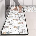 thumbnail image 2 of Kitchen Rugs Sets Of 2,White Ballerina Unicorn Pattern Anti Fatigue Kitchen Mat Rugs Non Slip Washable,Decorative Kitchen Floor Mats for Kitchen,Sink,Laundry,17"x47"+17"x47", 2 of 5