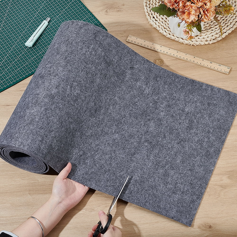 Felt Non-woven Fabric DIY Craft Gray 3500x400x3mm