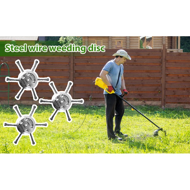 Cabezal Acero Cortador Pincel Universal 6 Pulgadas para Bordes Cortacésped (a)