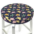 thumbnail image 3 of KLL Turtle Round Bar Chair Cushion Cover 13 inch ,Bar Stool Protector with Elastic, Soft Washable, 3 of 6