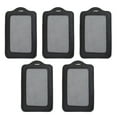 thumbnail image 1 of MasteelfCA 5pcs Vertical Style PU Leather ID Badge Holder Pass Pouch Case (Black), 1 of 3
